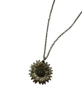 Load image into Gallery viewer, You Are My Sunshine Sunflower Necklace Gold