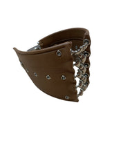 Load image into Gallery viewer, Sergio Gutierrez Liquid Metal MAA4D Distressed Leather Bracelet