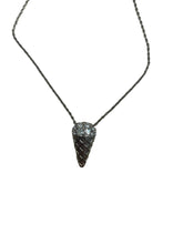 Load image into Gallery viewer, Ice Cream Cone Necklace Goldtone