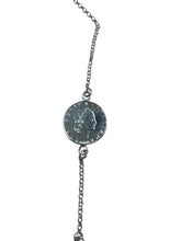 Load image into Gallery viewer, Italian Coin Necklace Sterling Silver