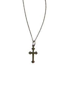 Giani Bernini 24K Gold Over Sterling Silver Cross Necklace