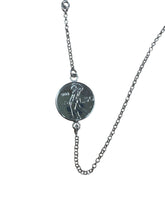 Load image into Gallery viewer, Italian Coin Necklace Sterling Silver