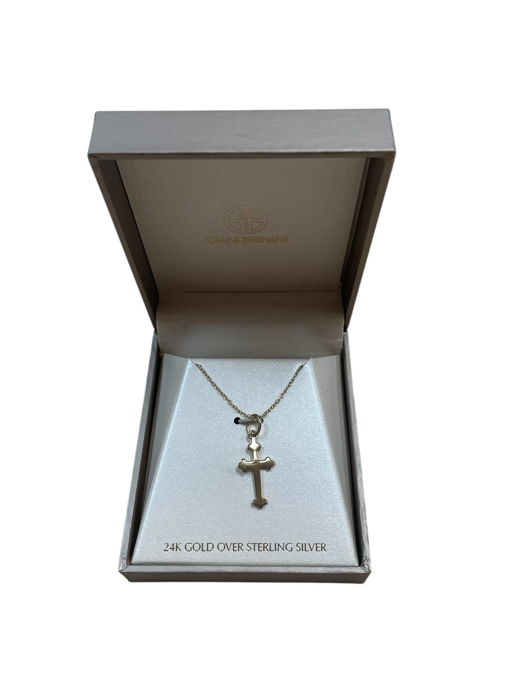 Giani Bernini 24K Gold Over Sterling Silver Cross Necklace