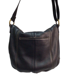 The Sak Black Leather Crossbody Purse