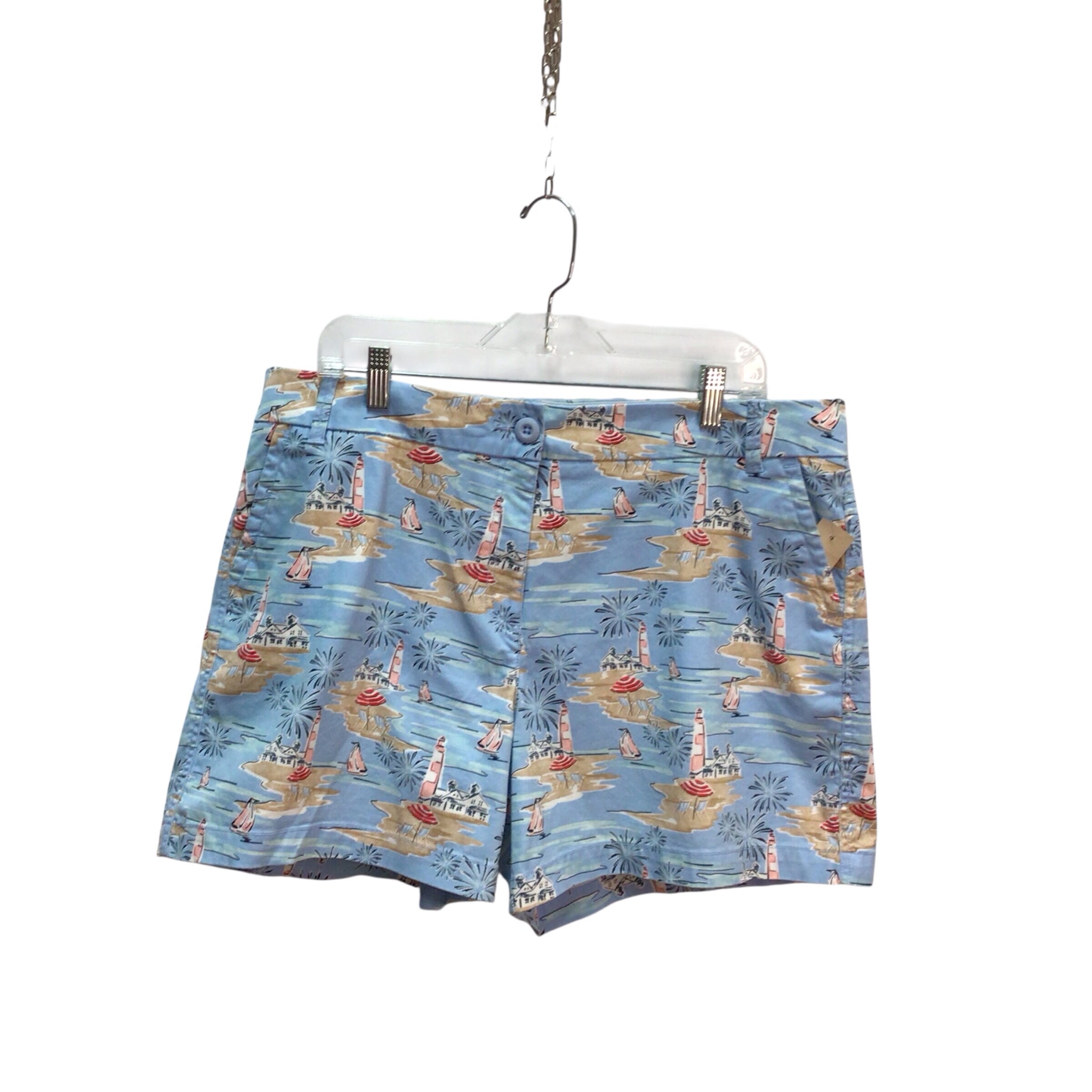 Crown & Ivy Beach Lighthouse Print Shorts Size 16