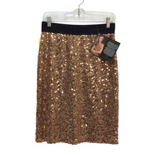 Load image into Gallery viewer, Iman Long Gold Skirt Size S NWT