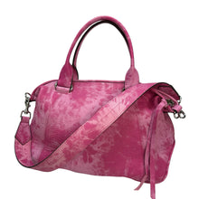 Load image into Gallery viewer, Aimee Kestenberg Let&#39;s Ride Pink Tie Dye Leather Satchel Shoulder Bag NWT