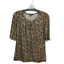 Load image into Gallery viewer, Premise Leopard Print Short Sleeve Top Size M