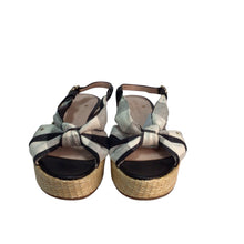 Load image into Gallery viewer, Kate Spade Plaid &quot;Betsy&quot; Sandals Size 6.5