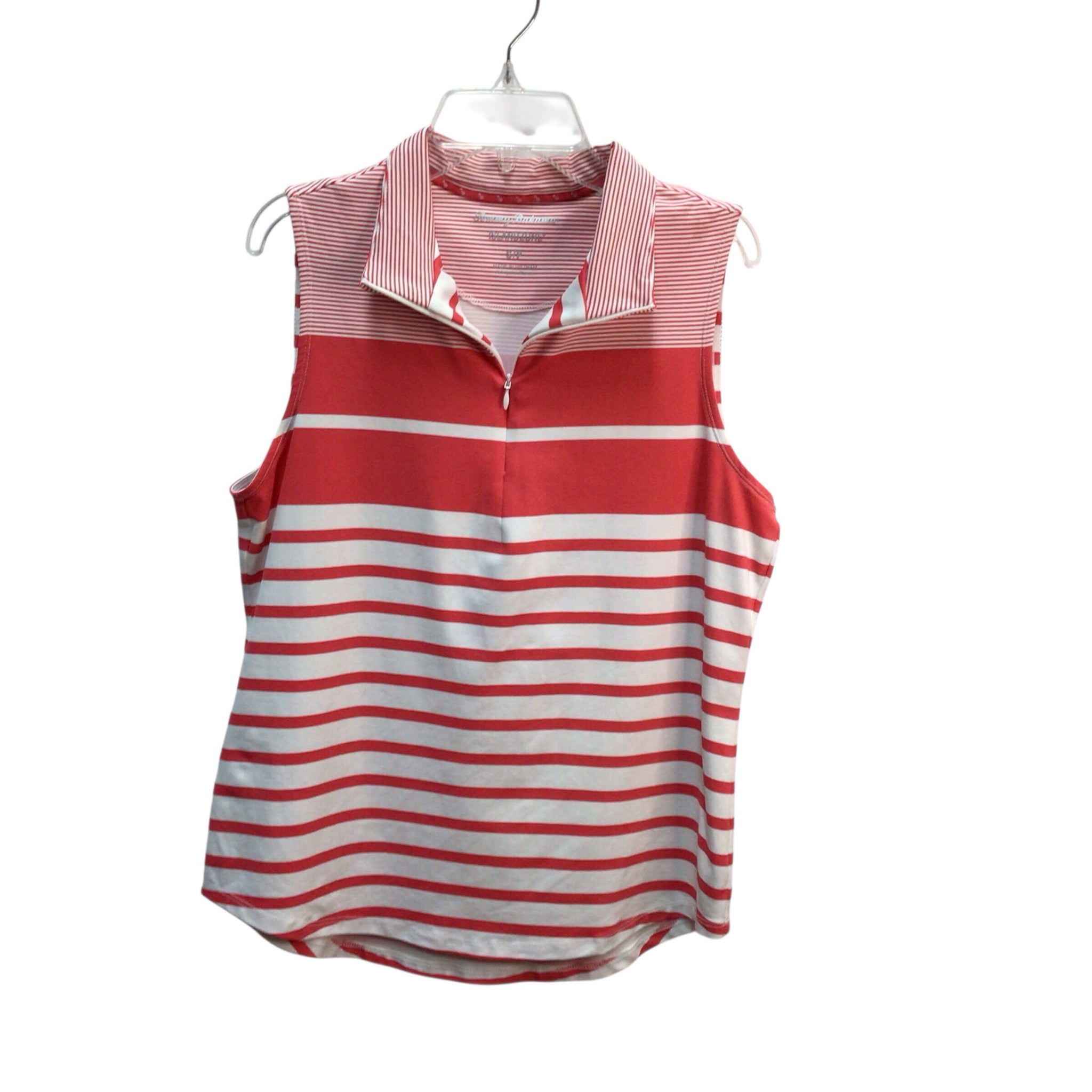 Tommy Bahama Pink Striped Sleeveless Top Size Small