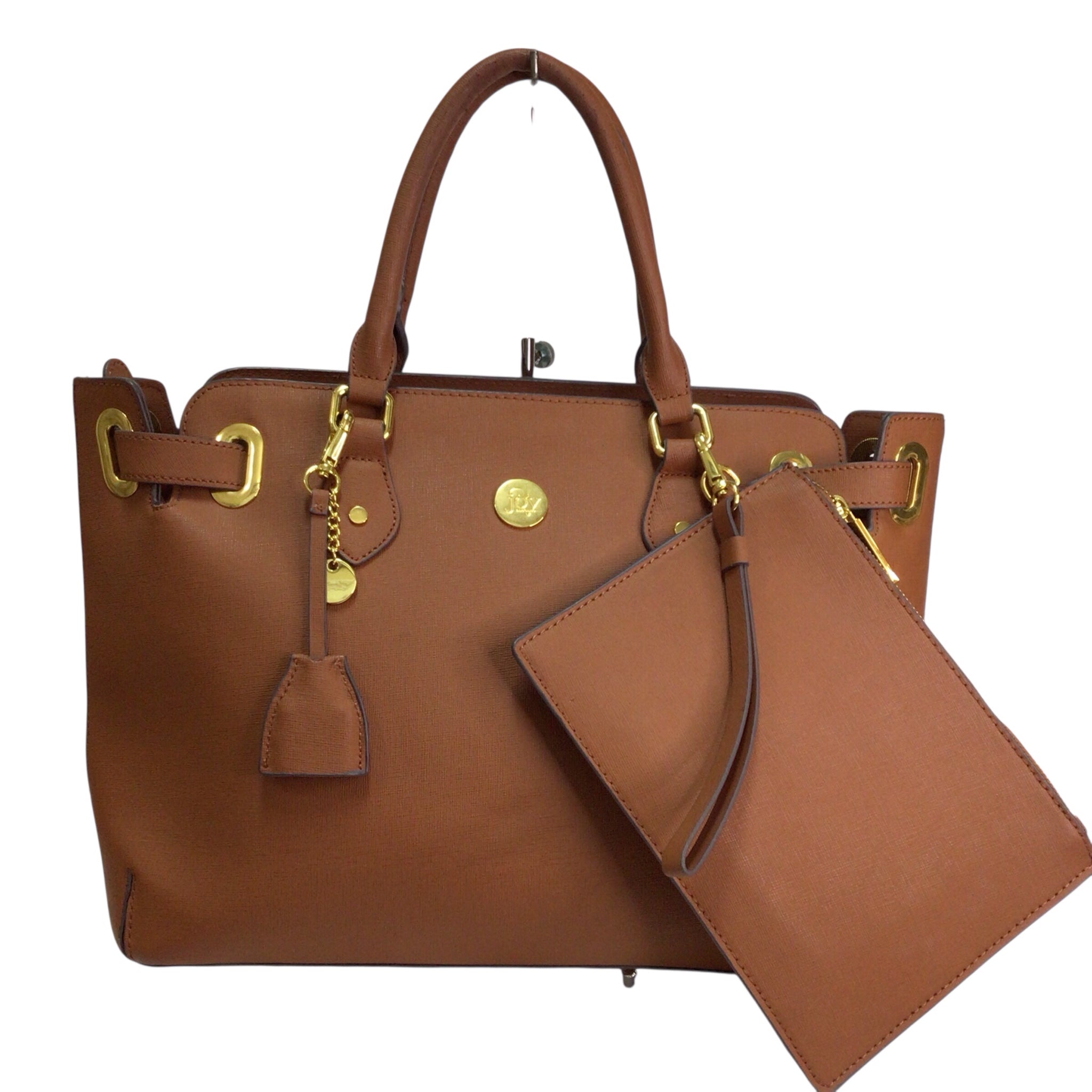 Large Brown Joy Iman Handbag and Wristlet