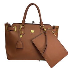 Load image into Gallery viewer, Large Brown Joy Iman Handbag and Wristlet