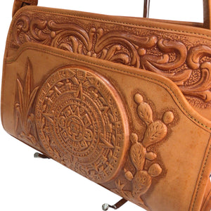 Mont-Abur Vintage Mexican Hand Tooled Leather Handbag