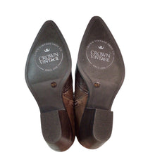 Load image into Gallery viewer, Crown Vintage Brown Izzie Western Booties Size 8