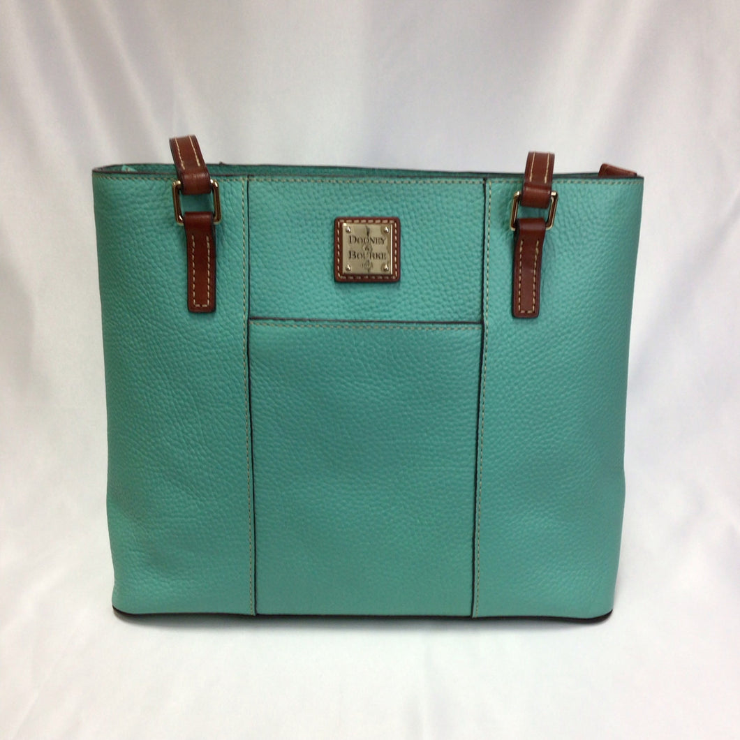 Dooney & Bourke Teal Pebbled Lexington Shoulder Crossbody Bag