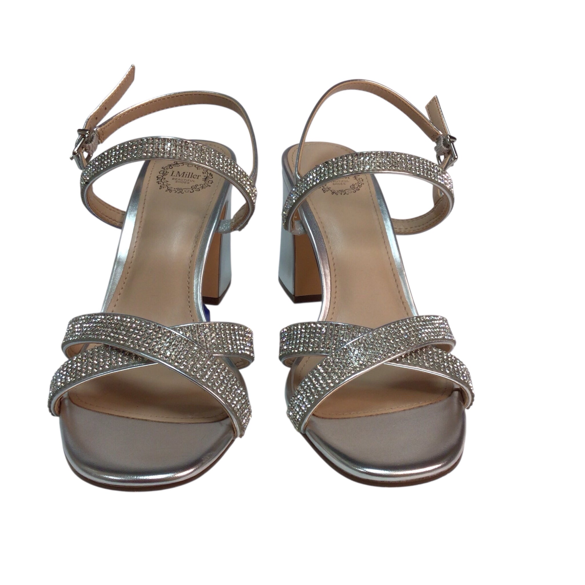 Nicole Miller Silver Heel Shoes Size 7