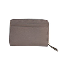 Load image into Gallery viewer, Michael Kors Gray Leather Card Holder Wallet