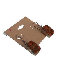 Load image into Gallery viewer, Large Red Silver Silver Sterling Earrings