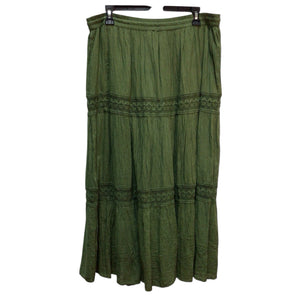 Mlle Gabrielle Green Skirt Size L NWT