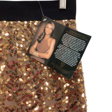 Load image into Gallery viewer, Iman Long Gold Skirt Size S NWT
