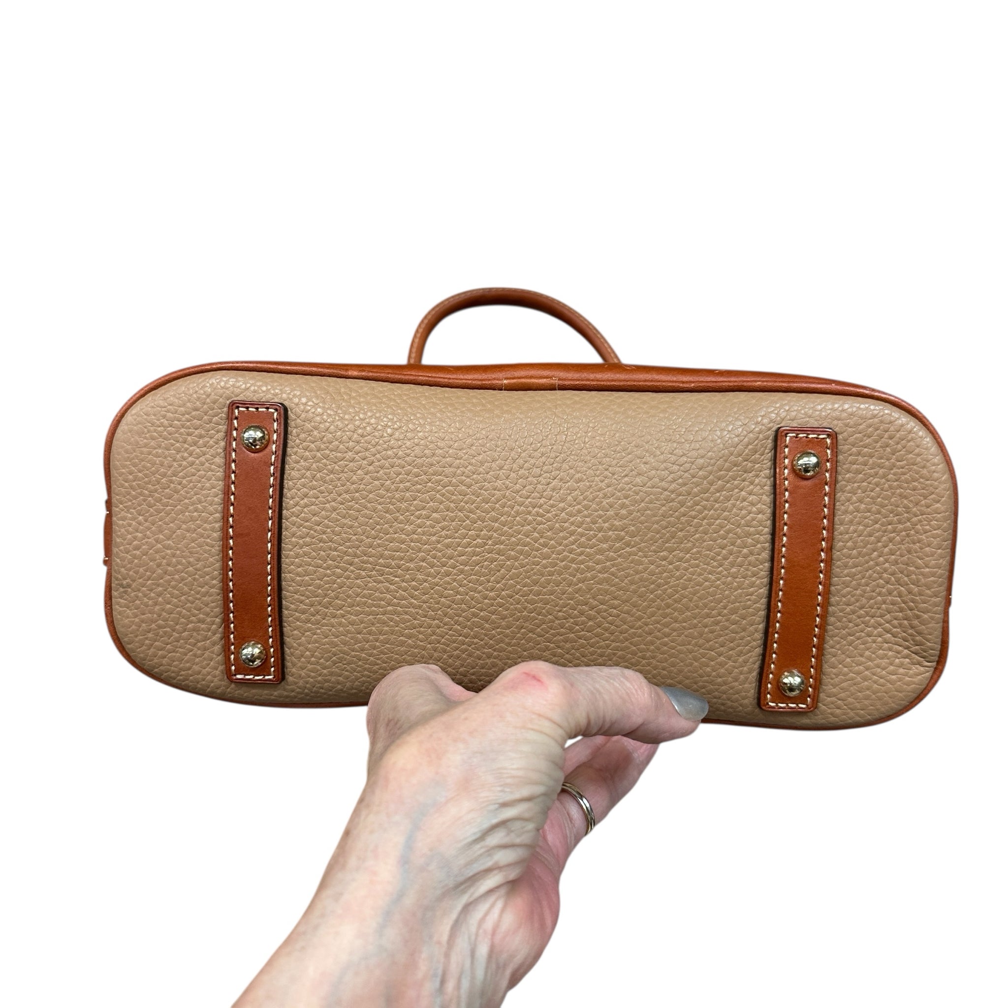 Dooney & Bourke Pebble Grain "Zip Zip" Satchel Crossbody Bag