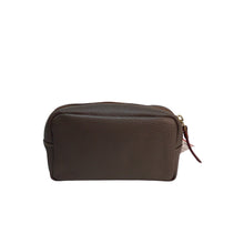 Load image into Gallery viewer, Dooney &amp; Bourke Gray Pebbled Leather Cosmetic Bag