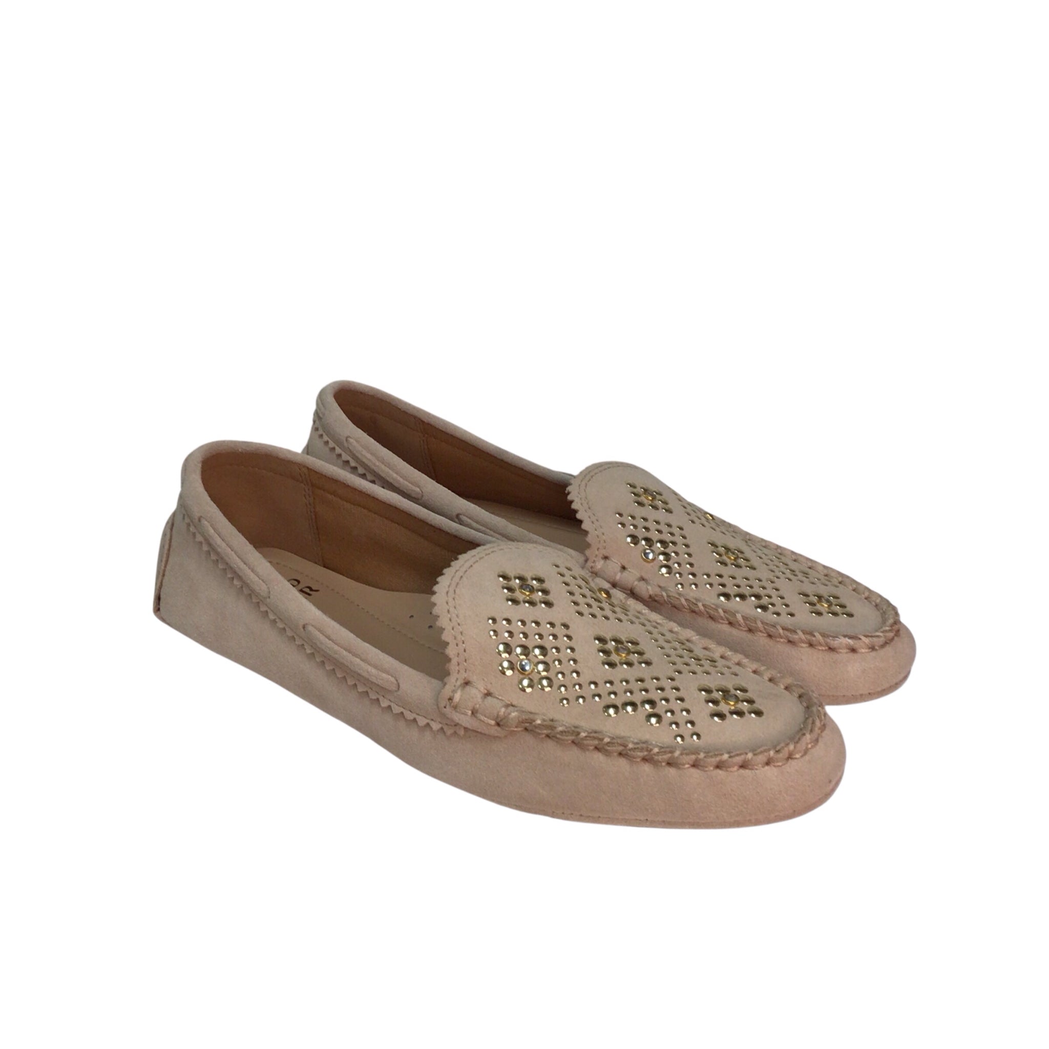 Donald Pliner Rebina Loafer Suede Sand Size 8