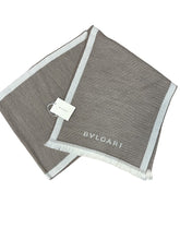 Load image into Gallery viewer, BVLGARI Wool Stole Scarf Torino Light Brown