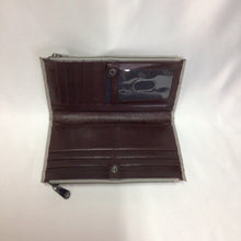 Load image into Gallery viewer, Large Gray Brahmin Wilmington Wallet