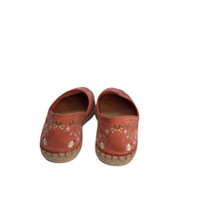 Load image into Gallery viewer, Costa Slip on Shoes Leather Uppers Floral Peach Size 8.5
