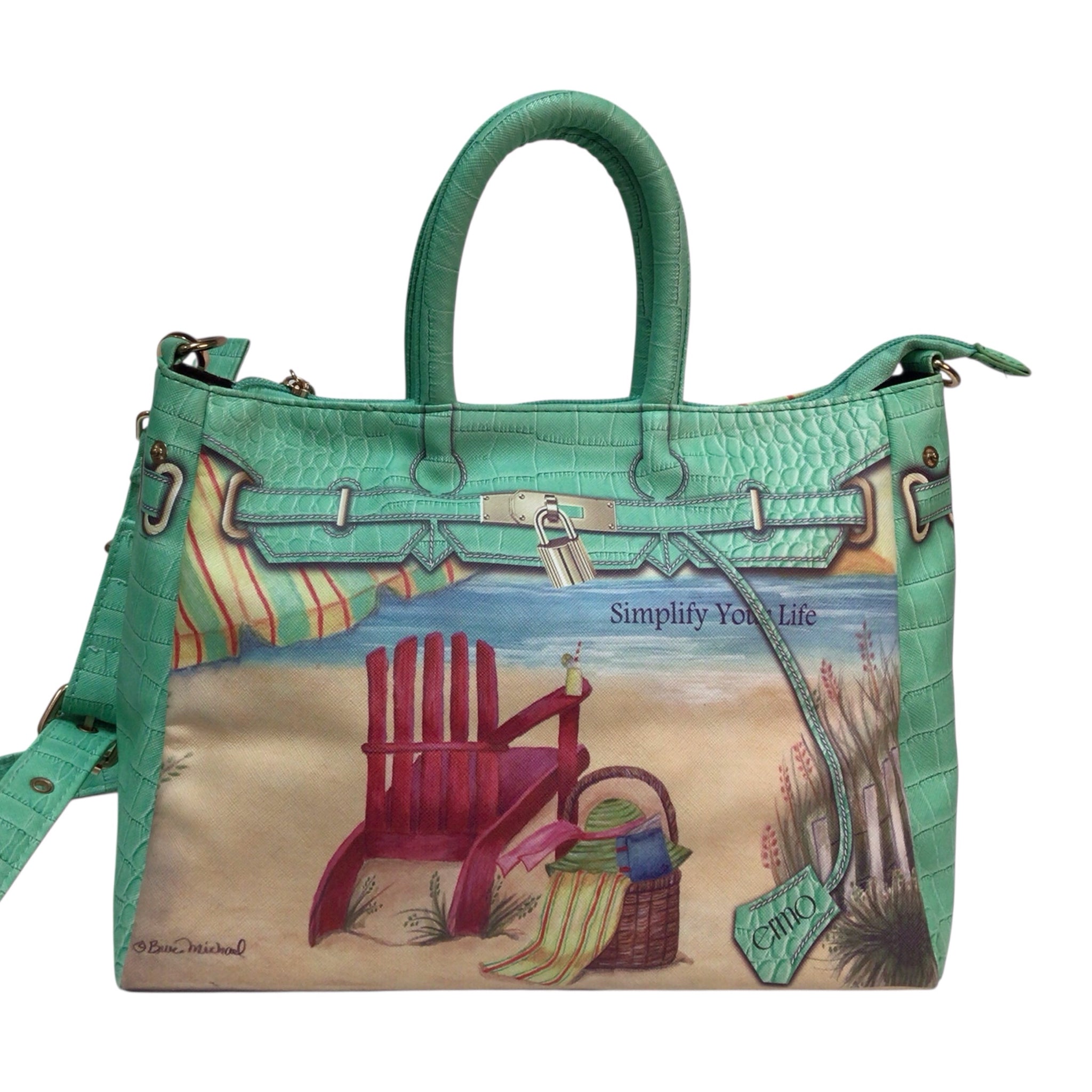 Bruce Michael "Simplify Your Life" Handbag