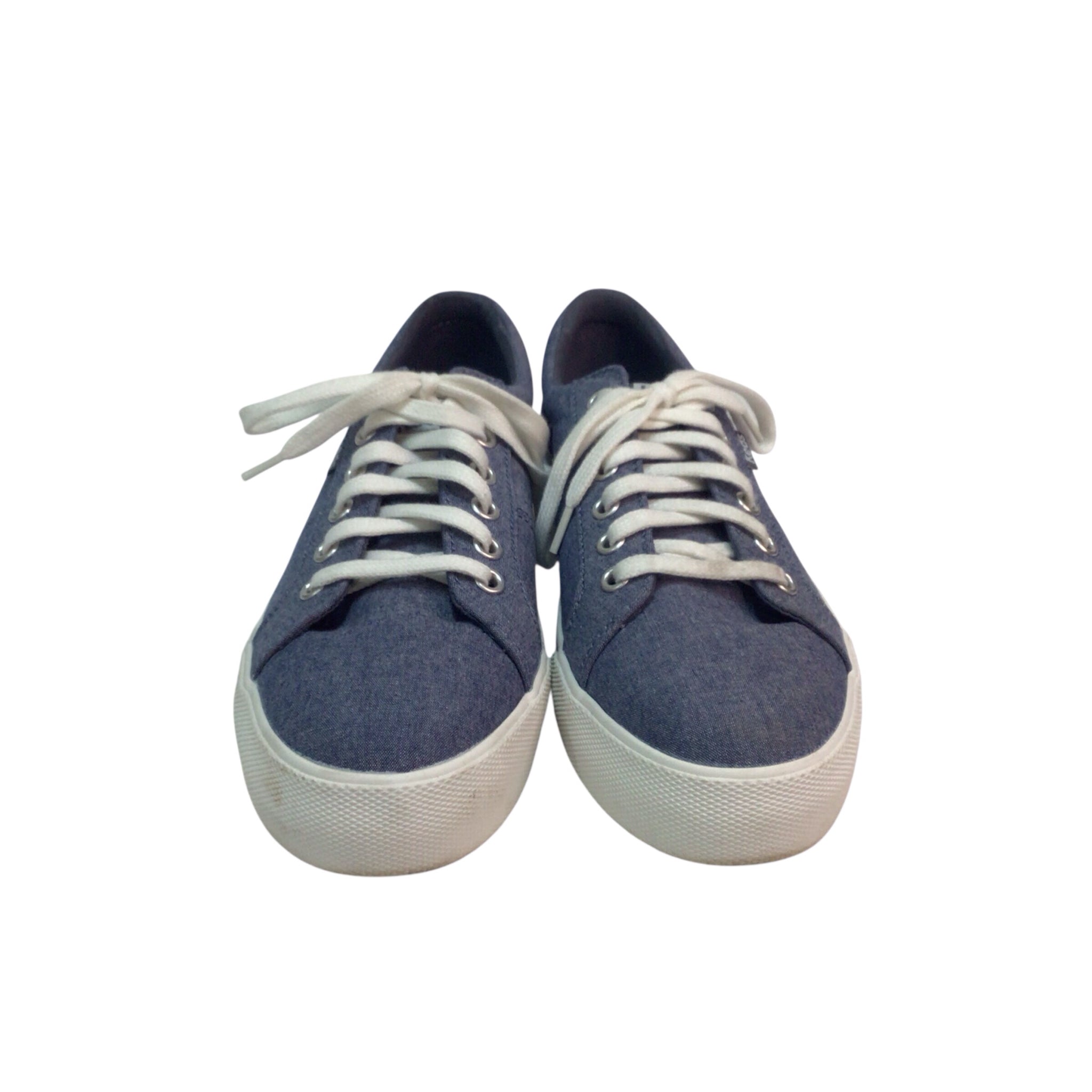 Keds Lace Up Canvas Navy Sneakers Size 8.5