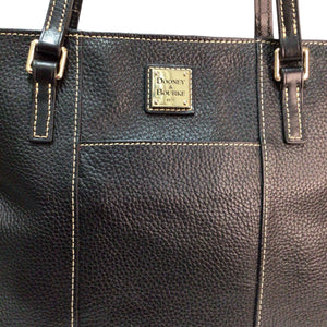 Dooney & Bourke Black Pebbled Leather Shoulder Bag