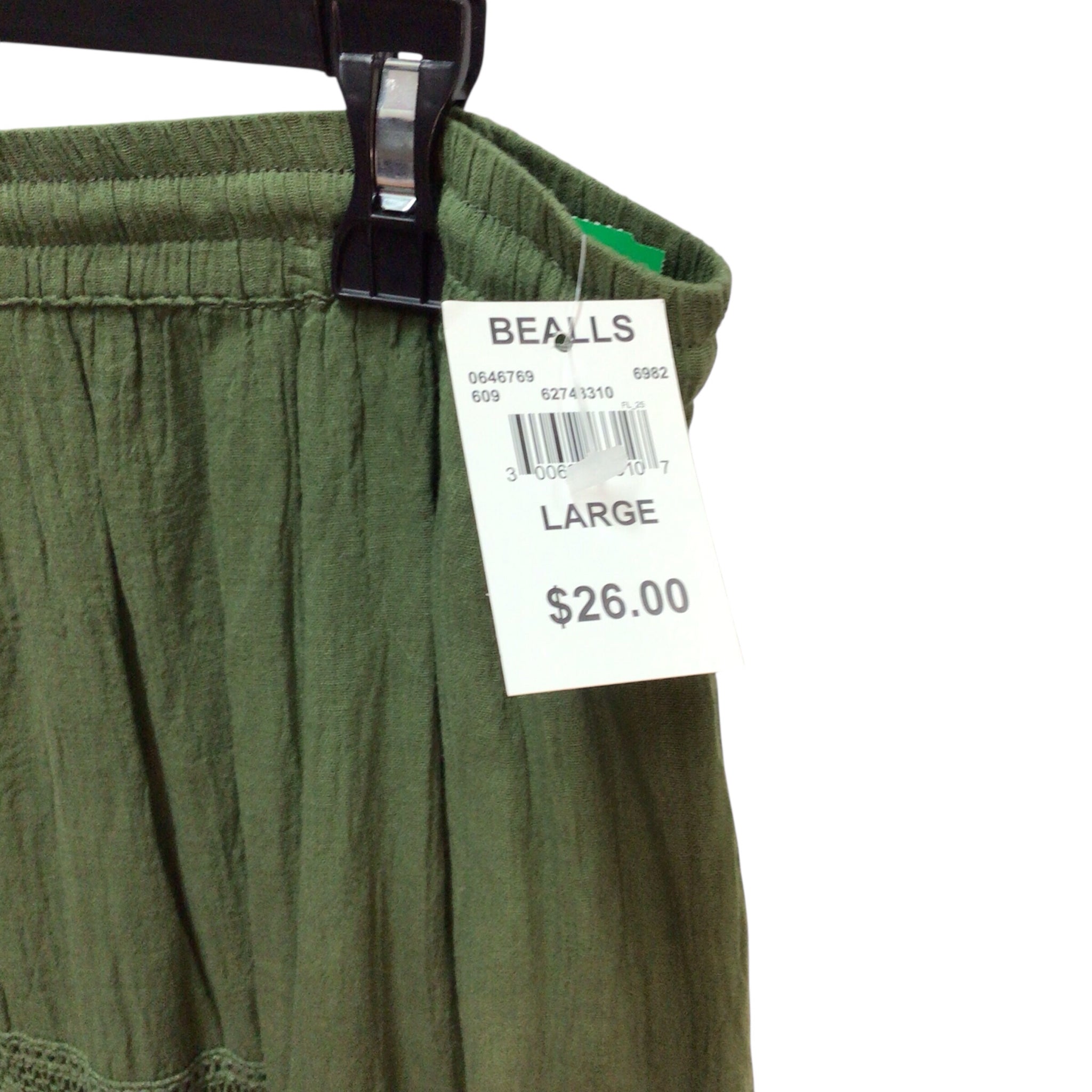 Mlle Gabrielle Green Skirt Size L NWT