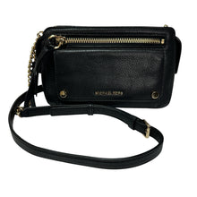 Load image into Gallery viewer, MICHAEL Michael Kors Mitchell Small Leather Crossbody Bag Black
