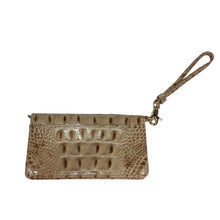 Load image into Gallery viewer, Brahmin Tan And Brown Wristlet Wallet