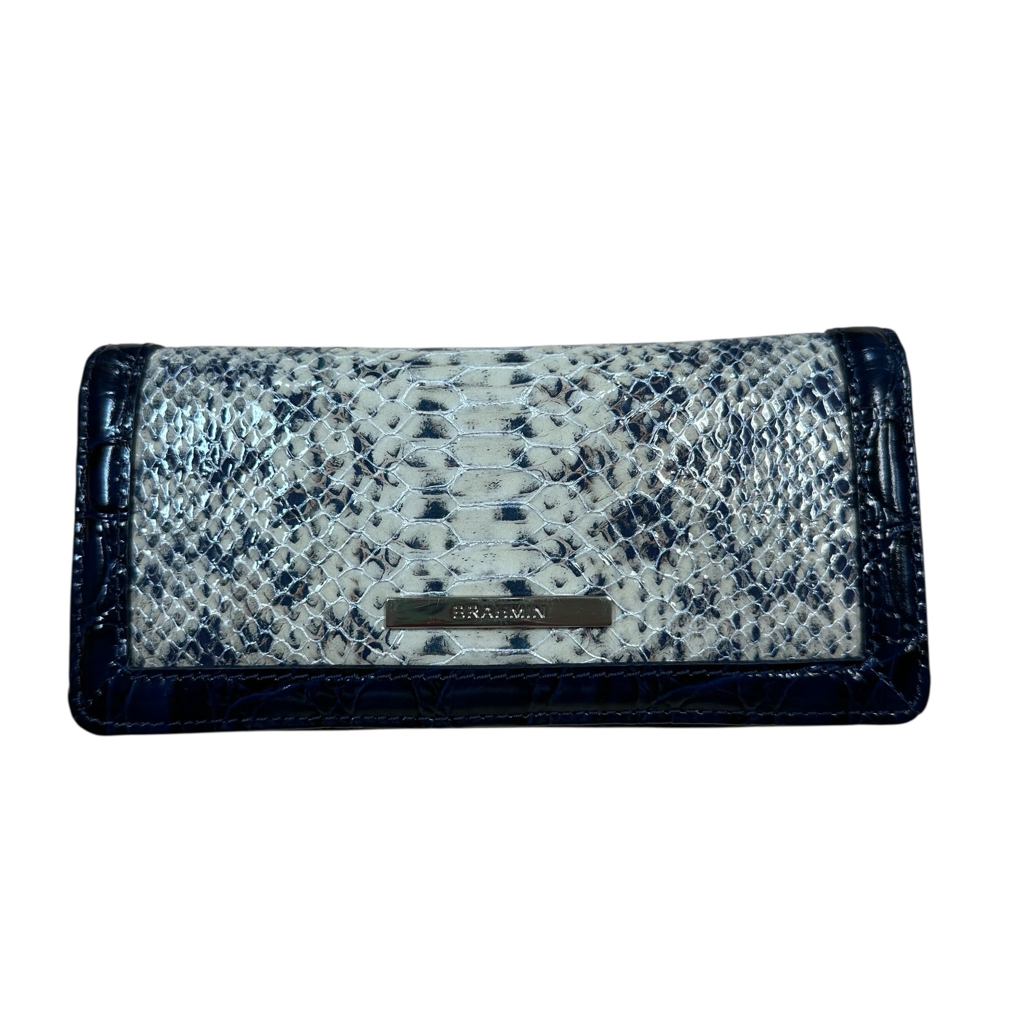 Brahmin Navy Cream Ady Wallet