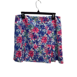 Reel Legends Blue And Pink Flowers Skort Size M