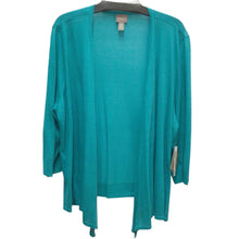 Load image into Gallery viewer, Chico&#39;s Long Sleeve Teal Cardigan Size XXL NWT