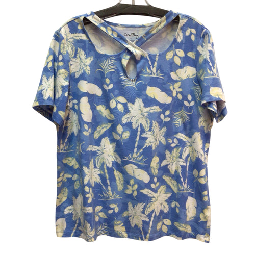 Large Blue Short Sleeve Shirt Size Large