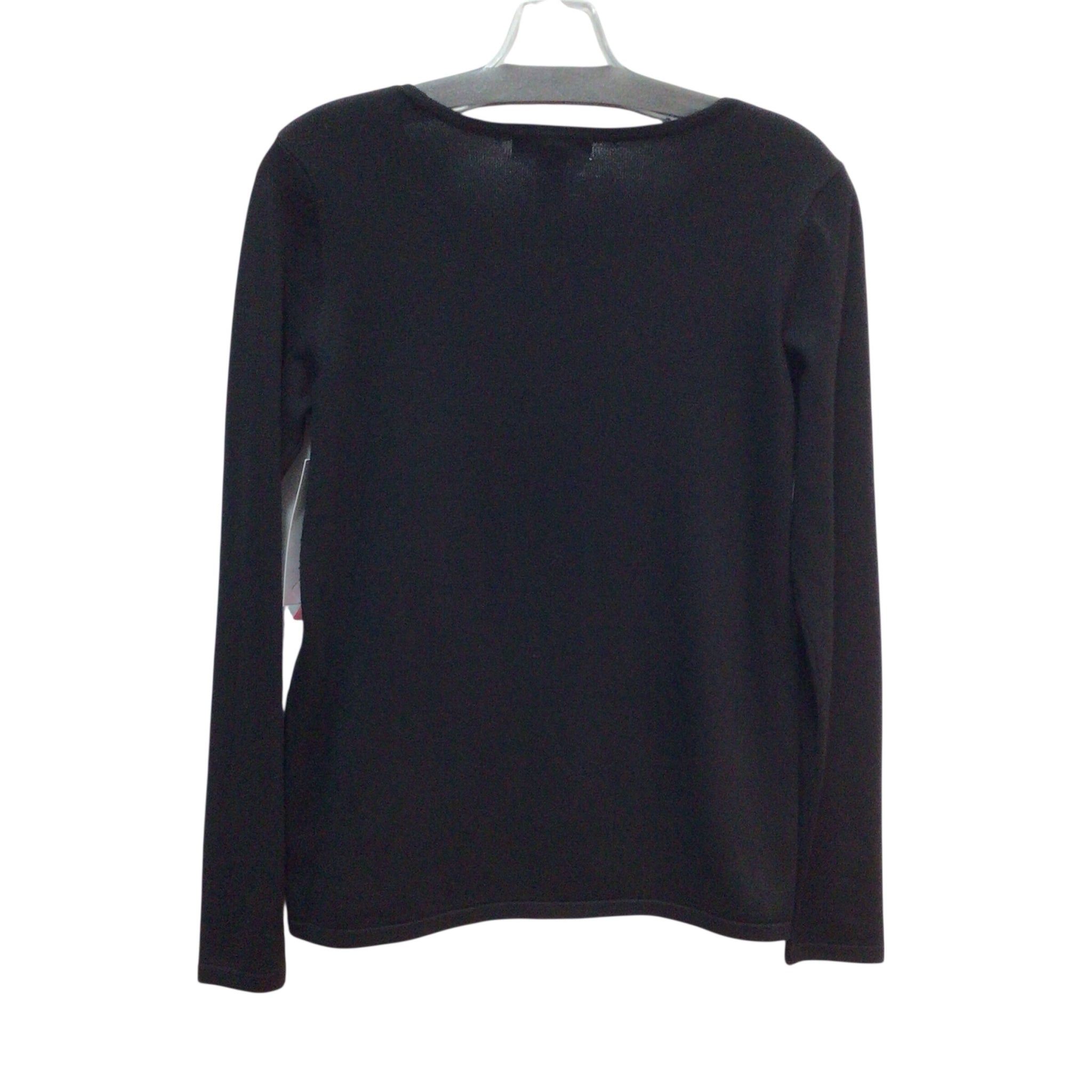 Liz Claiborne Long Sleeve Black Top Size Small NWT
