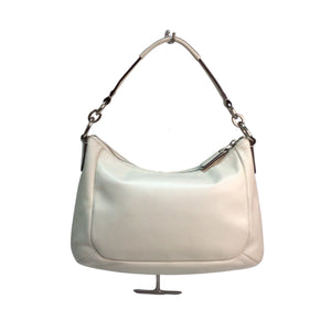 Coach White Leather Satchel Crossbody Bag