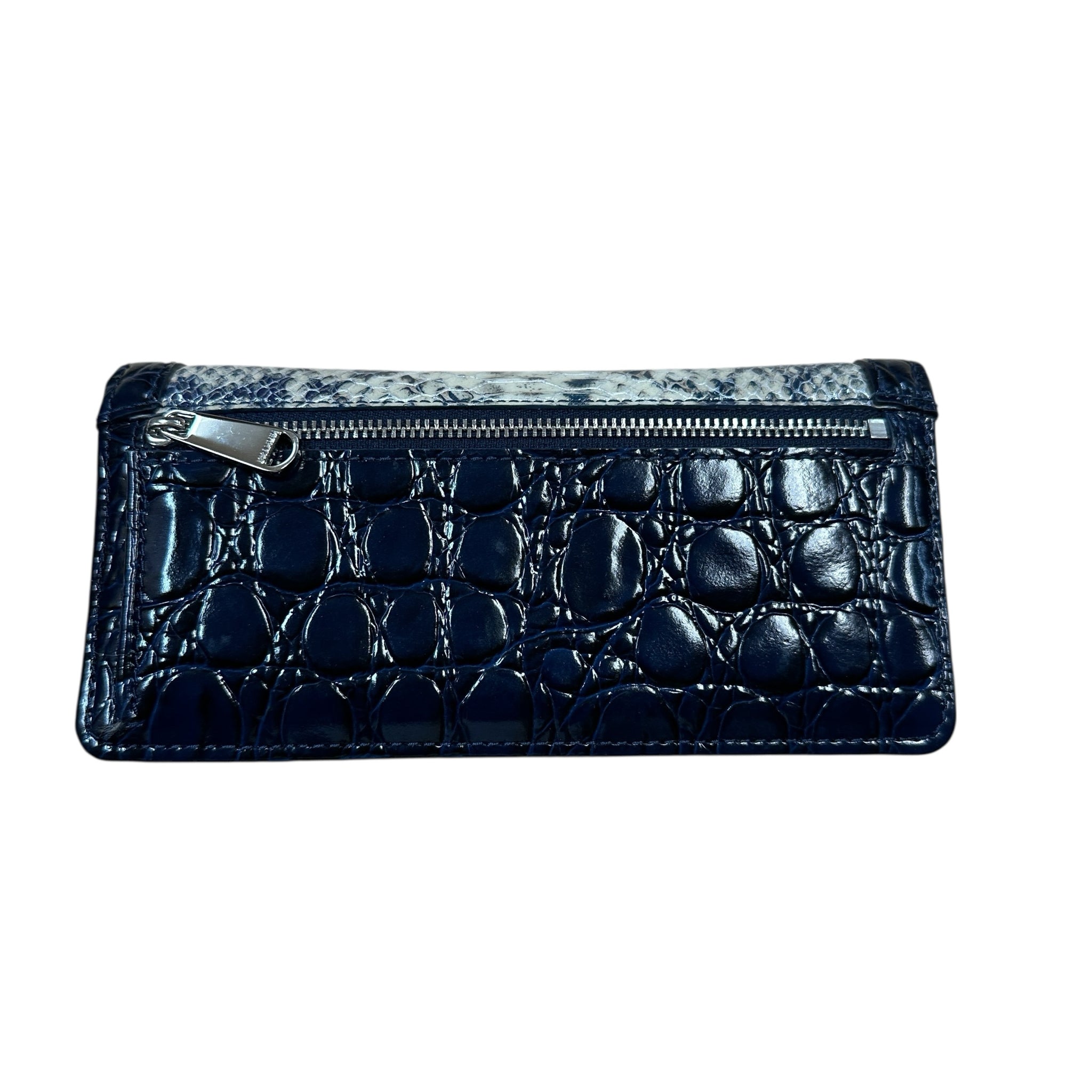 Brahmin Navy Cream Ady Wallet
