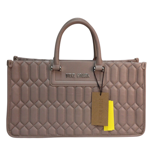 Steve Madden Periwinkle Leather Stitched Shoulder Bag Satchel NWT