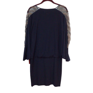 Betsy & Adam Navy Long Sleeve Dress Size 10