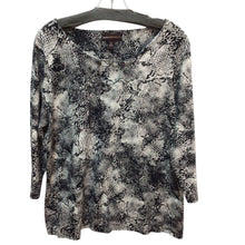 Load image into Gallery viewer, Dana Buchman Animal Print Long Sleeve Top Size XL