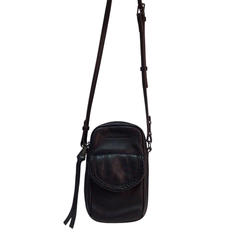 Aimee Kestenberg Leather Intention Phone Crossbody Bag  Wristlet Black