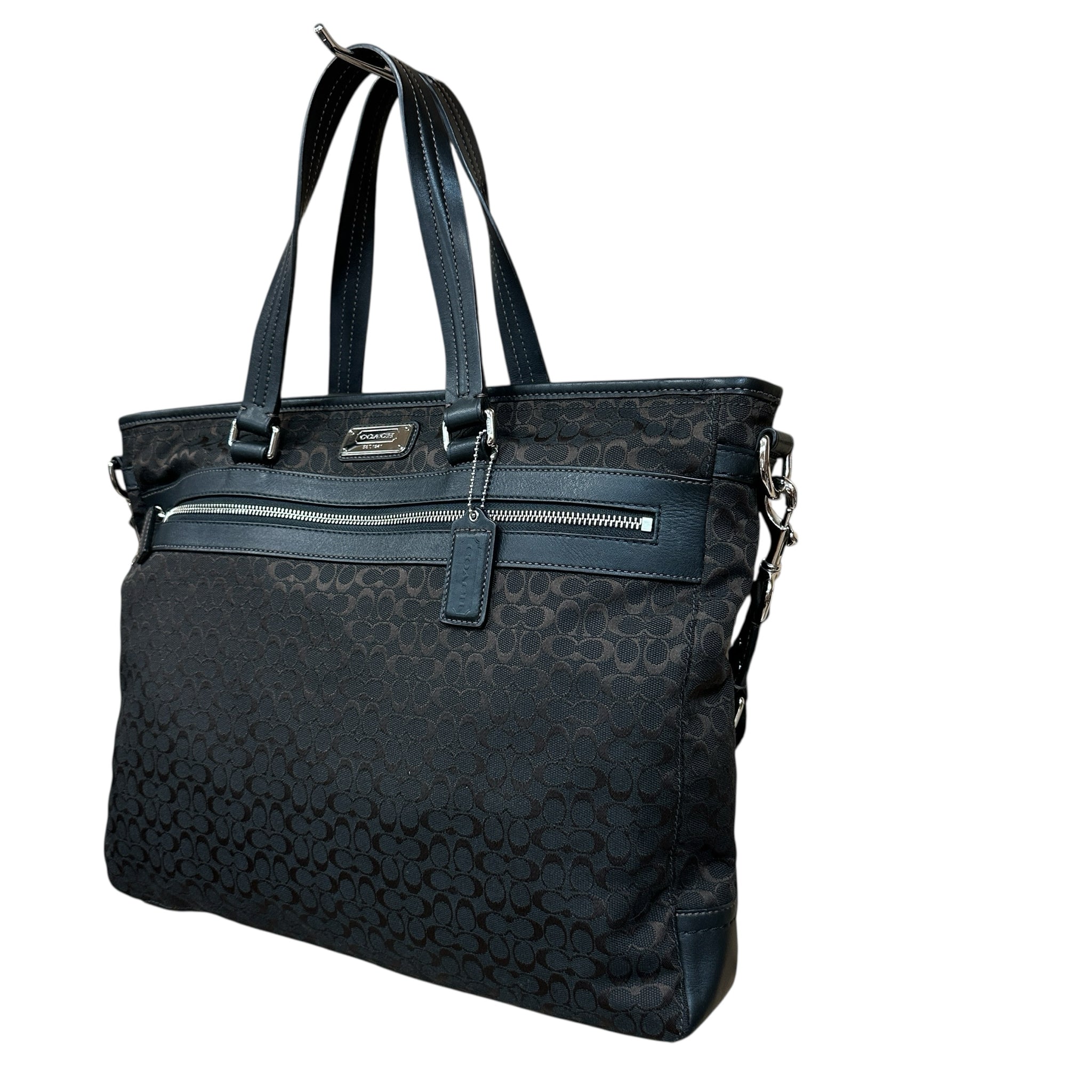 Coach Brown Signature 2-way Tote Bag F70291