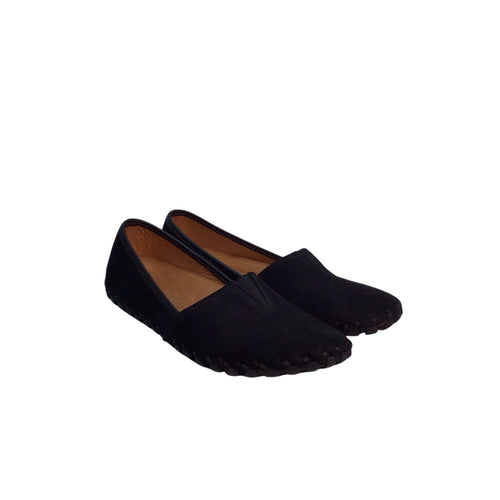 Spring Step Suede Black Loafers Size 8.5