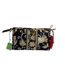 Load image into Gallery viewer, Vera Bradley Medium Bow Yellow Bird Cosmetic Bag NWT